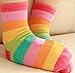 Searchself Boys Color Stripe Seamless Cotton Dress Socks (3-5 Years, Colorful)
