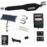 Ghost Controls Heavy Duty Single Solar Automatic Gate Opener Push-to-Open Access Bundle