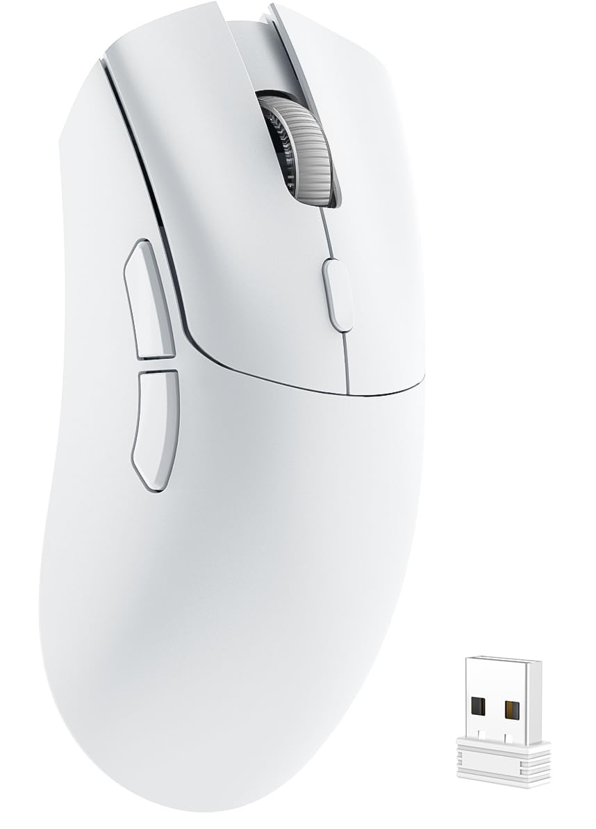 YPBDAN Gaming Mouse, Wireless Mouse Gaming for Laptop with 5 Adjustable DPI, Lightweight, Bluetooth, 6 Programmed Buttons, Ergonomic Optical Computer Gamer Mice for Windows PC Mac Laptop