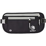 Travel Money Belt for Men and Women – Concealed Travel Wallet & Passport Holder with RFID Blocking
