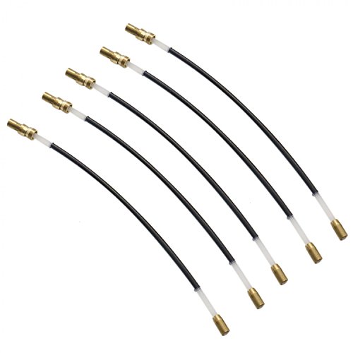 image for Buorsa Set of 5 pcs Nylon Fiddle/Violin Tailpiece Gut Cord with Brass 