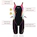 Peacoco Girls' Solid Splice Athletic One-Piece Swimsuits Racerback Competive Legsuit For 6-8 years