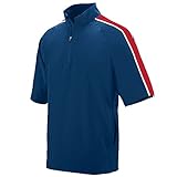 Augusta Sportswear Men's Large Augusta Quantum Short Sleeve Pullover, Navy/Red/White