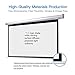 Pull Down Projector Screen 100 inch 16:9 Retractable Auto-Locking Manual Projection Screen for Indoor Home Theater Cinema School Office, Wall/Ceiling Mounted Movie Screen