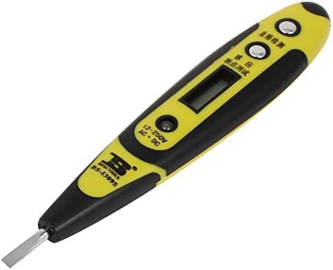 Detector de voltaje Digital AC DC 12V-250V pluma del probador del sensor eléctrico LED
