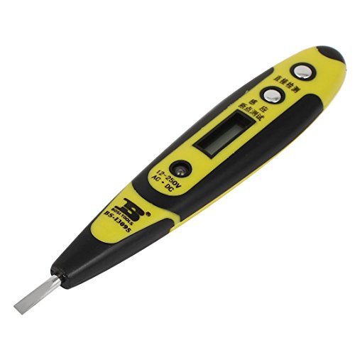 Detector de voltaje Digital AC DC 12V-250V pluma del probador del sensor eléctrico LED