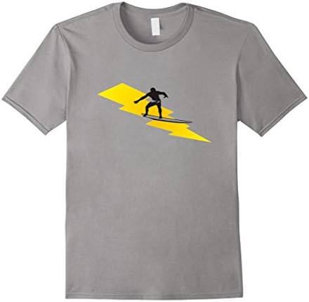 Men's Lightning Bolt Surf Shirt for Men, Women, Boys and Girls 2XL Slate