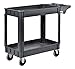 Sandusky Lee PUC174033-2 Heavy-Duty Plastic Utility Cart, 2 Shelves, 33