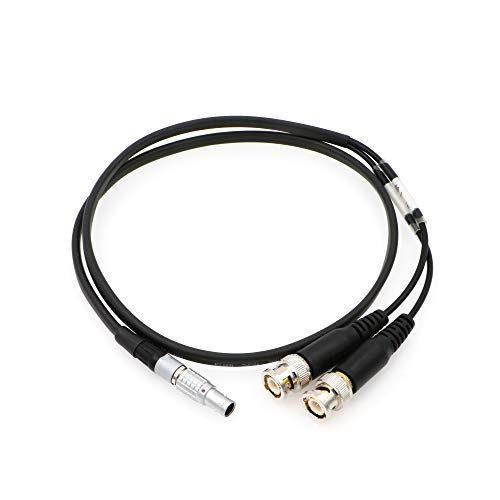 Uonecn Sound Devices XL-LB2 Timecode Input Output Cable 5 pin Male to BNC Used for time Code Jamming of BNC-Equipped A/V Equipment That has SMPTE time Code