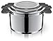 The Ozeri 6-Piece Stainless Steel Inductive Pot Set with Straining and Hands-Free Glass Lids