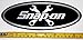 Snap On / Wrenches / Ford Oval! Very Bold 9" x 3.4" Silver Metallic on Black HQ Vinyl Decal!