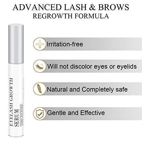image for BEAUTY-AMTOK Natural Eyelash Growth Enhancer & Brow Serum for Long, Lu