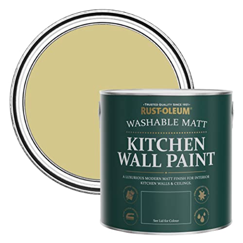 Rust-Oleum Green Washable Kitchen Wall Paint in Matt Finish - Wasabi 2.5L