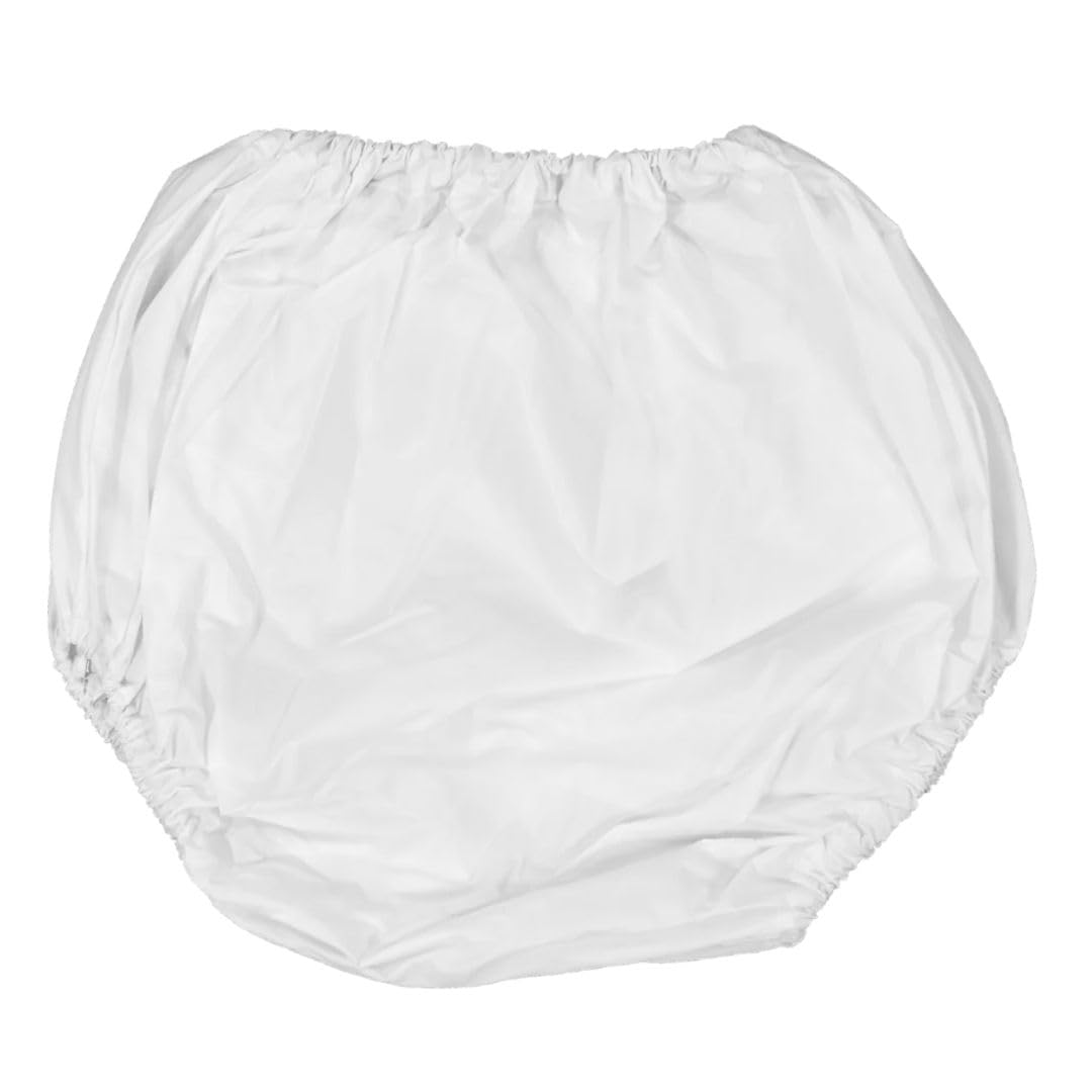 Junior Joy Waterproof Pants, for Baby and Toddler, Protective, 100% PVC, Suitable for Toddlers Over 31lbs, Pack of 3 - White