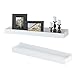 Wallniture Philly White Floating Shelves for Wall, 23.6