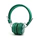 Wireless Headphones,NIA Q8 3 in 1 Multifunctional Foldable Bluetooth Headphones with Microphone, Micro SD Card Player, FM Radio and 3.5mm Detachable Cable-Grass Green