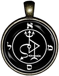 ChaoticfashionSamael Necklace Handmade Satanic Cross Lucifer Jewelry Gift Pendant Charm