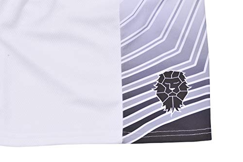 PIQIDIG Youth Boys' Loose Fit Athletic Shorts Quick Dry Active Shorts with Pocket, 2-Pack (White, Medium)