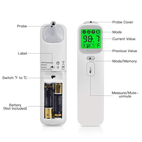 Digital Infrared Thermometer Medical Baby Thermometer for Fever Non Contact Medical Infrared Thermometer Baby Thermometer Forehead and Ear thermometer for kids Adult and Object 4 in 1 with-FDA Approve