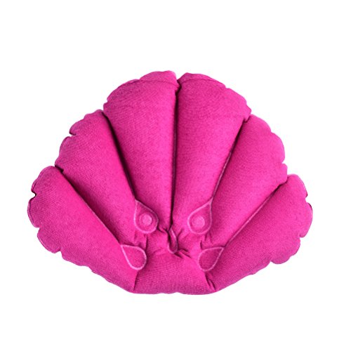1 Piece Bathroom Inflatable Spa Pillow Soft Back Neck Cushion for Bathtub, Random Color