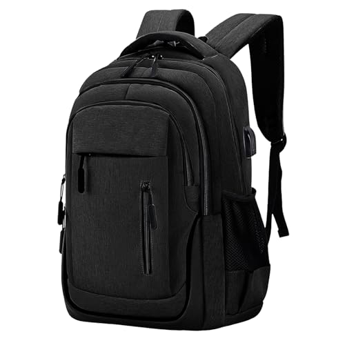 Mochila para Laptop de 17.3 pulgadas,Mochila Impermeable,Mochila de viaje extra grande para hombre y mujer,50X35X19cm，Tiene un puerto de carga USB, apto para portátiles de 17,3 pulgadas