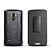 LG Stylo Case, LG G Stylo Case, Starshop [Heavy Duty] Dual Layers Kickstand Case with [Premium Screen Protector Included] and Locking Belt Clip (Black)