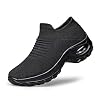 YHOON-Womens-Walking-Shoes-Sock-Sneakers-Slip-on-Mesh-Platform-Air-Cushion