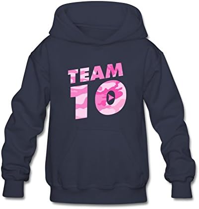Aliensee Youth Pink Camo Team 10 Hoodie Sweatshirt Suitable For 10-15yr Old S Navy