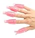 10Pcs Acrylic Nail Art UV Gel Polish Remover Wrap Cleaner Clip Caps