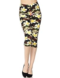 Pali Estados Unidos impresión cepillado Ultra suave Leggings Capri normal y Plus listado 2