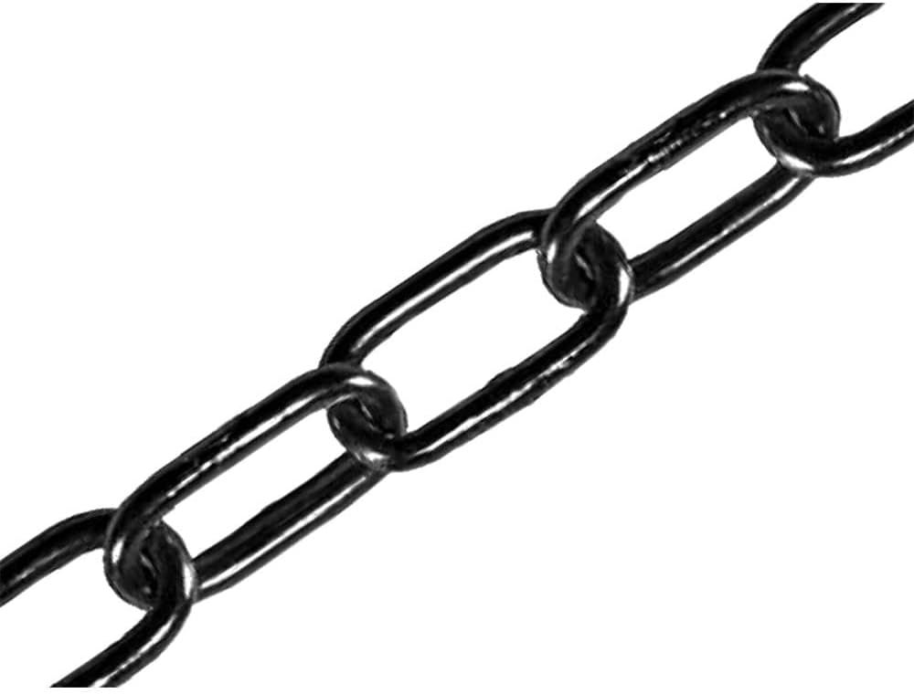 Faithfull Black Japanned Steel Chain 2.5mm x 2.5m 50kg Load Limit General