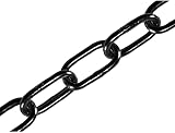 Faithfull Black Japanned Steel Chain 2.5mm x 2.5m 50kg Load Limit General