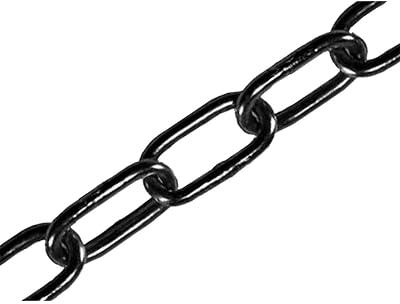 Faithfull Black Japanned Steel Chain 2.5mm x 2.5m 50kg Load Limit General