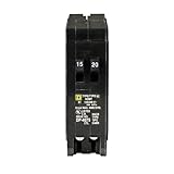 Square D by Schneider Electric HOMT1520CP Square D Homeline, Single Pole Tandem Circuit Breaker
