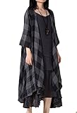 Mordenmiss Women's New Loose Thin Garb Drape Open Front Cardigan