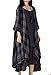 Mordenmiss Women's New Loose Thin Garb Drape Open Front Cardigan M Black Plaid