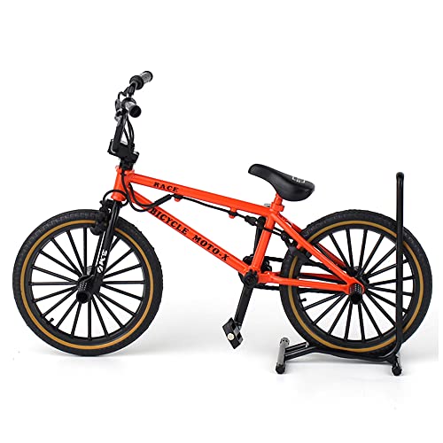 Jiahuade Bicycle Model Decorative Bicycle Miniature 1:8 (7.87 x 5.12 Inch) Collection Decorative Die-Cast Toy Mini Bend Bicycle Model Road Bike Mountain Bike (L)