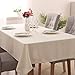 Deconovo Modern Style Tablecloth, Decorative Rectangular Linen Look Spill Proof Tablecloth for Picnic (54x72 Inch, Beige)