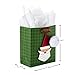 Hallmark Small Christmas Gift Bag with Tissue Paper (Santa Face)
