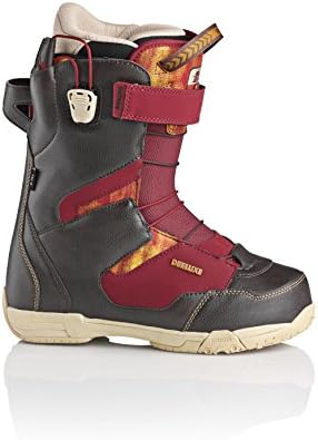 MENS DEELUXE SNOWBOARDING BOOTS DEEMON PF (ELIAS-BROWN/RED) (M26/EU40.5/US8/UK7)