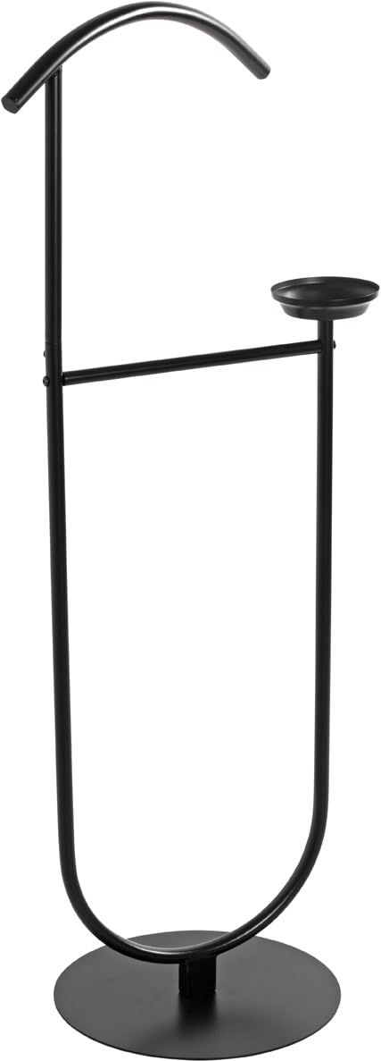 HAKU Men'S Valet black, Metal - Dim.: W 45 x H 116 x D 34 cm, Style: Modern