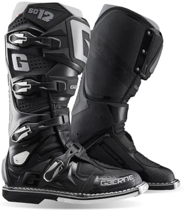 Amazon.com: Gaerne SG-12 Men's Black/White Motocross Boots - 8
