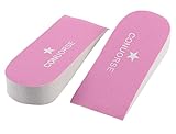 Women Pair Pink Height Increase Foam Sports Shoes Insoles Pads Cushion