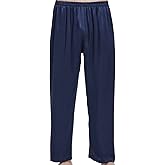 LEPTON 19mm 100% Mulberry Silk Pants for Men, Silk Pants Sleepwear, Relaxed Fitness Wear, Front Pockets, Elastic Waist