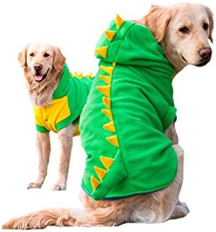 Mylovepets Dragon Halloween Costume Warm and Comfortable Cool Outdoor Dog Pet Green Clothes Shirt 3XL