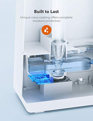 image for TaoTronics Humidifiers for Bedroom Babies, 26dB Ultra Quiet, Cool Mist