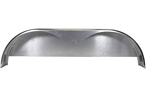TRAILER-FENDERS.COM 72x10-3/4 Tandem Axle Steel Trailer Fender w/Back Plate Welded In (1-Pack)