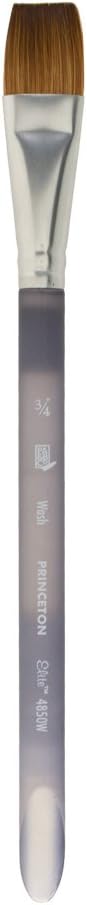 Princeton Elite NextGen Artist Brush, Series 4850 Synthetic Kolinsky Sable for Watercolor, Wash, Size 3/4