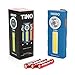 300-Lumen LED Work Light Flashlight: Durable Pocket Sized Magnetic Flashlight Featuring 2 Light Modes, A Pocket Clip, Hanging Hook and Magnetic Base - NEBO TINO 6089 – Blue