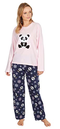 [- INSIGNIA Ladies Bear Owl Penguin Long Sleeve Fleece Pyjamas Winter Warm Lounge Wear  -]